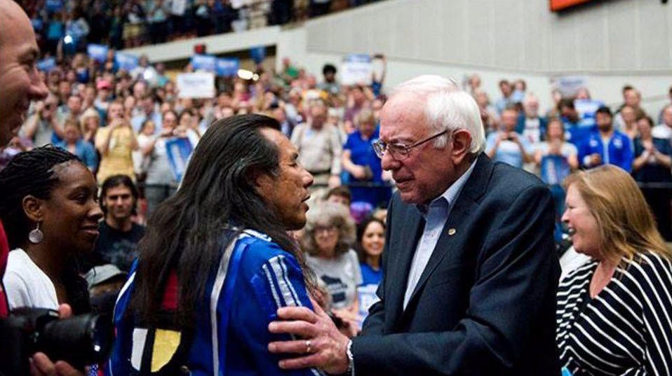 bernie-with-activist